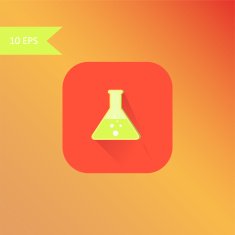 vector flat design tube icon element