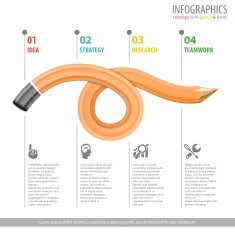 Pencil and Infographic N2