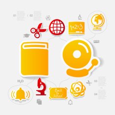 Education sticker infographic N330