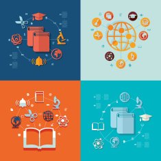 Education flat infographic N135