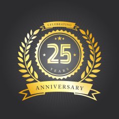 Twenty Five Years Anniversary Emblem N13