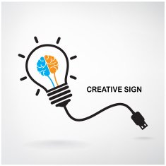 Creative light bulb sign N2