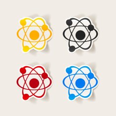 realistic design element atom N94