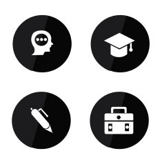 Education icons vector N11