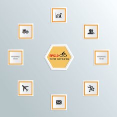 Infographics business template