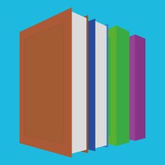 Group Of Colorful Books Illustration Isolated N13