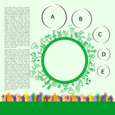 Go green concept Save world vector Illustration N20