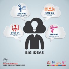 template modern info-graphic design N10