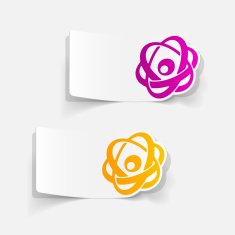realistic design element atom N96