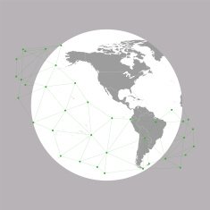 World globe Vector Illustration background for communication N6