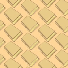 sketch cute book seamless pattern N4