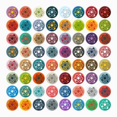 Flat design atom N14