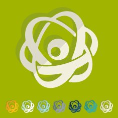 Flat design atom N16