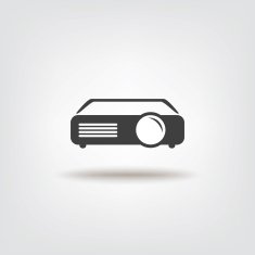 Projector sign icon
