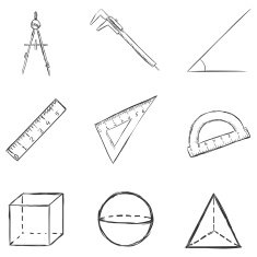 Vector Set of Sketch Geometry Icons N2