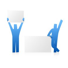 People with posters N2