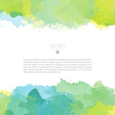 Vector watercolor template N152