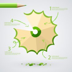 infographics with pencil sharpend N3
