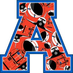 Cute Astronaut Learning Letter A N23