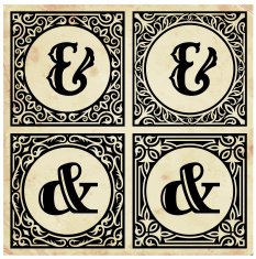 Old Paper with Decorative AND Symbol
