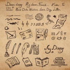Set of education and writing instruments N2