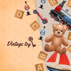 Vintage Toys Background N2