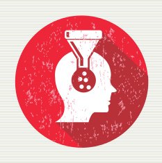 Brain filter symbol vector