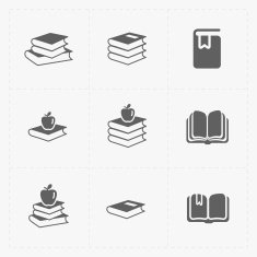 Modern Web Books set on White N2