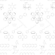 Abstract seamless chemical background