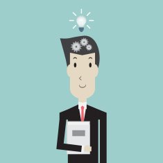 Man thinking - Vector