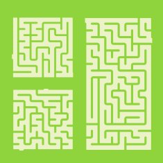 modern square labyrinth set N3