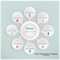 Modern Design Minimal style infographic template N12