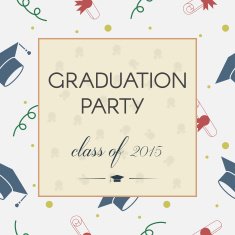 Graduation Celebrating Invitation or Postcard Background N2