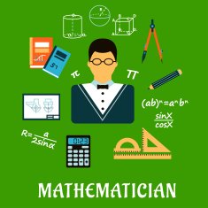 Mathematician or teacher with education objects