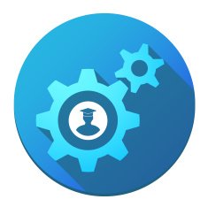 Gears with a student avatar
