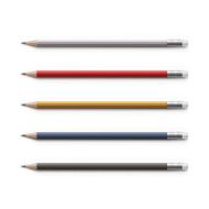 Vector Set of Multicolored Pencils with Erasers Isolated N4