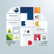Modern Design Minimal style infographic template N13