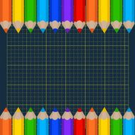 background of the cutting mat and border colored pencils N5