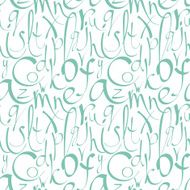 Seamless pattern with decorative letters N3