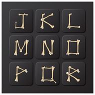 Bones Alphabets Set 2