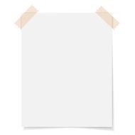 Blank Sheet Paper With Adhesive Tape