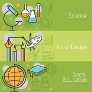 Science Art and Design Social Banner