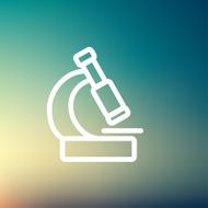 Microscope thin line icon N7