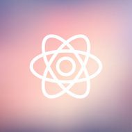 Atom thin line icon N4