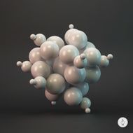 3d abstract spheres Vector illustration N4