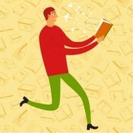 Cute man with book in his hand N3