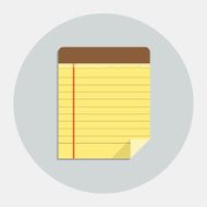 Vector legal pad icon