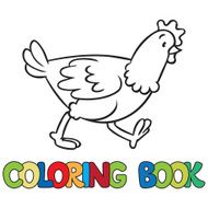 Funny chicken coloring book N3