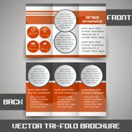 Business tri fold flyer template or corporate banner N5