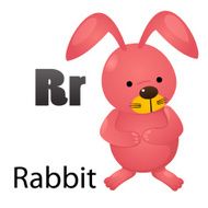 Alphabet R with rabbit N2